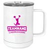 15 oz. White Vacuum Insulated Mug w/Slider Lid Thumbnail