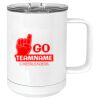 15 oz. White Vacuum Insulated Mug w/Slider Lid Thumbnail