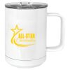 15 oz. White Vacuum Insulated Mug w/Slider Lid Thumbnail