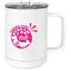 15 oz. White Vacuum Insulated Mug w/Slider Lid Thumbnail