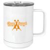 15 oz. White Vacuum Insulated Mug w/Slider Lid Thumbnail