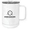 15 oz. White Vacuum Insulated Mug w/Slider Lid Thumbnail