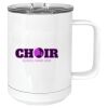 15 oz. White Vacuum Insulated Mug w/Slider Lid Thumbnail