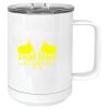 15 oz. White Vacuum Insulated Mug w/Slider Lid Thumbnail