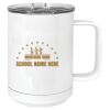 15 oz. White Vacuum Insulated Mug w/Slider Lid Thumbnail