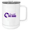15 oz. White Vacuum Insulated Mug w/Slider Lid Thumbnail