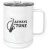 15 oz. White Vacuum Insulated Mug w/Slider Lid Thumbnail