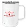 15 oz. White Vacuum Insulated Mug w/Slider Lid Thumbnail