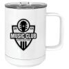15 oz. White Vacuum Insulated Mug w/Slider Lid Thumbnail