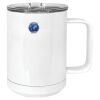 15 oz. White Vacuum Insulated Mug w/Slider Lid Thumbnail