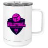 15 oz. White Vacuum Insulated Mug w/Slider Lid Thumbnail