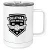 15 oz. White Vacuum Insulated Mug w/Slider Lid Thumbnail