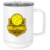 15 oz. White Vacuum Insulated Mug w/Slider Lid Thumbnail
