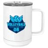 15 oz. White Vacuum Insulated Mug w/Slider Lid Thumbnail