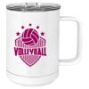 15 oz. White Vacuum Insulated Mug w/Slider Lid Thumbnail