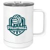 15 oz. White Vacuum Insulated Mug w/Slider Lid Thumbnail