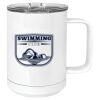 15 oz. White Vacuum Insulated Mug w/Slider Lid Thumbnail