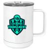 15 oz. White Vacuum Insulated Mug w/Slider Lid Thumbnail