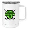 15 oz. White Vacuum Insulated Mug w/Slider Lid Thumbnail