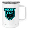 15 oz. White Vacuum Insulated Mug w/Slider Lid Thumbnail