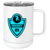 15 oz. White Vacuum Insulated Mug w/Slider Lid Thumbnail