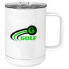 15 oz. White Vacuum Insulated Mug w/Slider Lid Thumbnail