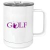 15 oz. White Vacuum Insulated Mug w/Slider Lid Thumbnail