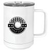 15 oz. White Vacuum Insulated Mug w/Slider Lid Thumbnail