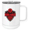 15 oz. White Vacuum Insulated Mug w/Slider Lid Thumbnail