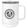 15 oz. White Vacuum Insulated Mug w/Slider Lid Thumbnail
