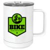 15 oz. White Vacuum Insulated Mug w/Slider Lid Thumbnail
