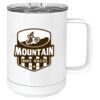 15 oz. White Vacuum Insulated Mug w/Slider Lid Thumbnail