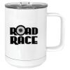 15 oz. White Vacuum Insulated Mug w/Slider Lid Thumbnail
