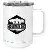 15 oz. White Vacuum Insulated Mug w/Slider Lid Thumbnail
