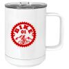 15 oz. White Vacuum Insulated Mug w/Slider Lid Thumbnail