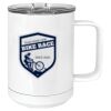 15 oz. White Vacuum Insulated Mug w/Slider Lid Thumbnail