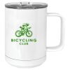 15 oz. White Vacuum Insulated Mug w/Slider Lid Thumbnail