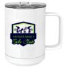 15 oz. White Vacuum Insulated Mug w/Slider Lid Thumbnail