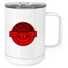 15 oz. White Vacuum Insulated Mug w/Slider Lid Thumbnail