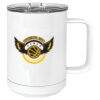 15 oz. White Vacuum Insulated Mug w/Slider Lid Thumbnail