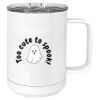 15 oz. White Vacuum Insulated Mug w/Slider Lid Thumbnail