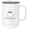 15 oz. White Vacuum Insulated Mug w/Slider Lid Thumbnail