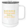 15 oz. White Vacuum Insulated Mug w/Slider Lid Thumbnail