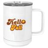 15 oz. White Vacuum Insulated Mug w/Slider Lid Thumbnail