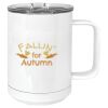 15 oz. White Vacuum Insulated Mug w/Slider Lid Thumbnail