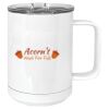 15 oz. White Vacuum Insulated Mug w/Slider Lid Thumbnail