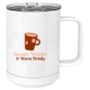 15 oz. White Vacuum Insulated Mug w/Slider Lid Thumbnail