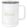 15 oz. White Vacuum Insulated Mug w/Slider Lid Thumbnail