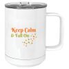 15 oz. White Vacuum Insulated Mug w/Slider Lid Thumbnail