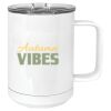 15 oz. White Vacuum Insulated Mug w/Slider Lid Thumbnail